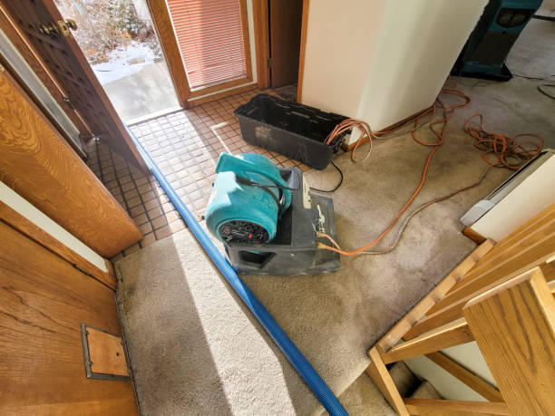 Water damage restoration process in TX